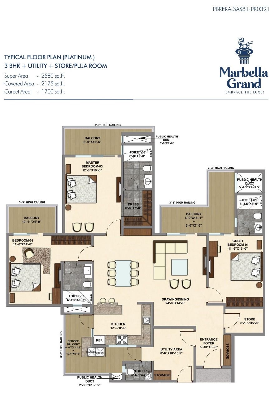 Floor Plans Marbella Grand Mohali